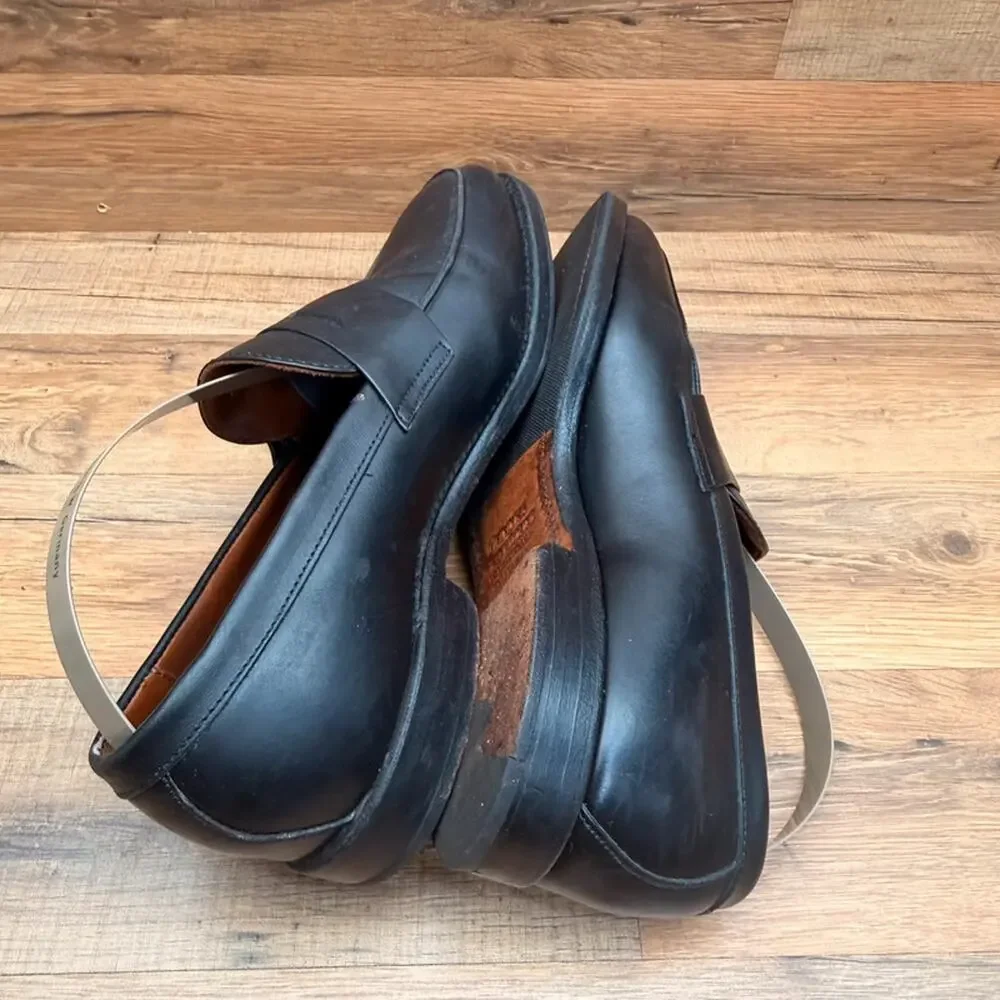 Brooks Brothers Men's Size 8.5E Penny Loafer Slip On Black Dress Shoe